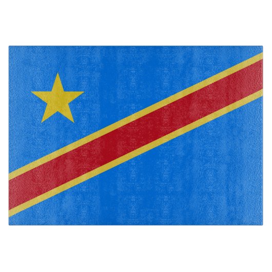 Congo vlag snijplank (Voorkant)