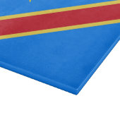 Congo vlag snijplank (Hoek)