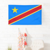 Congo vlag spandoek (Insitu)