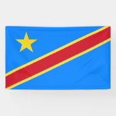 Congo vlag spandoek (Horizontaal)