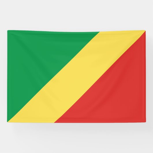 Congo-vlag Spandoek (Horizontaal)