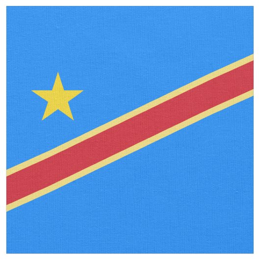 Congo vlag stof (Close Up)