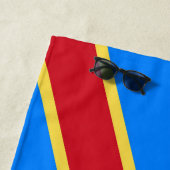 Congo vlag strandlaken (In situ)