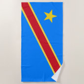 Congo vlag strandlaken (Voorkant)