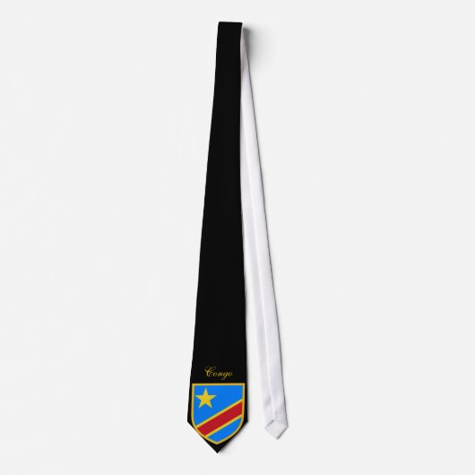 Congo-vlag Stropdas (Voorkant)