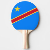 Congo vlag tafeltennisbatje (Voorkant)