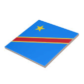 Congo vlag tegeltje (Zijkant)