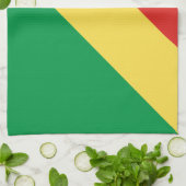 Congo-vlag Theedoek (Gevouwen)