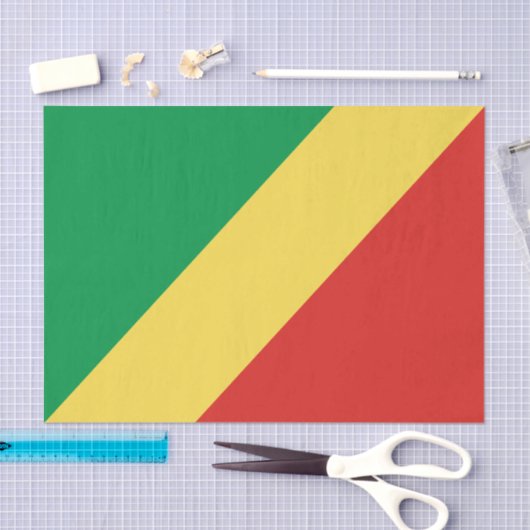 Congo-vlag Tissuepapier (Craft)