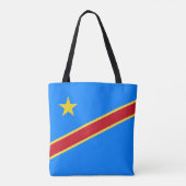 Congo vlag tote bag (Achterkant)