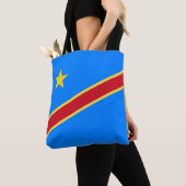 Congo vlag tote bag (Dichtbij)