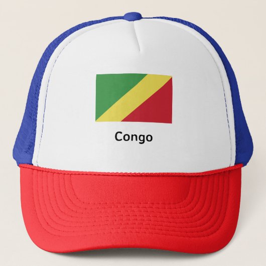 Congo-vlag Trucker Pet (Voorkant)