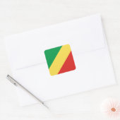 Congo-vlag Vierkante Sticker (Envelop)