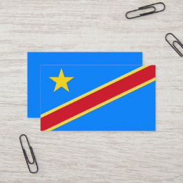 Congo vlag visitekaartje