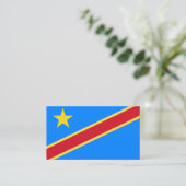 Congo vlag visitekaartje (Staand voorkant)