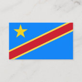 Congo vlag visitekaartje (Voorkant)