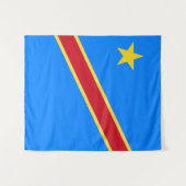 Congo vlag wandkleed (Voorkant (horizontaal))