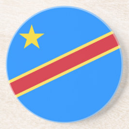 Congo vlag zandsteen onderzetter