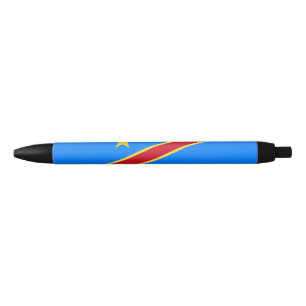 Congo vlag zwarte inkt pen