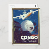 Congo voor avontuur! Reisposter Briefkaart (Voorkant / Achterkant)