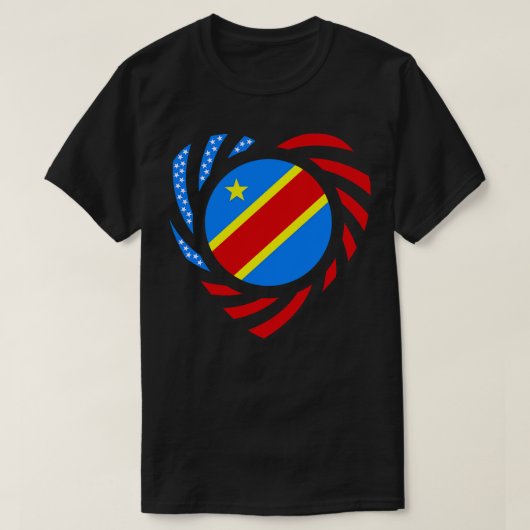 Congolees-Amerikaanse Democratische Republiek Mult T-shirt (Design voorkant)