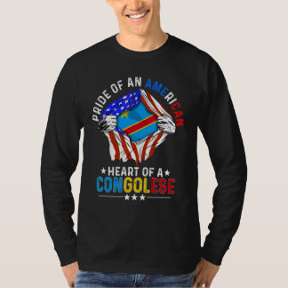 Congolese Amerika Amerika Trots Buitenland C T-shirt
