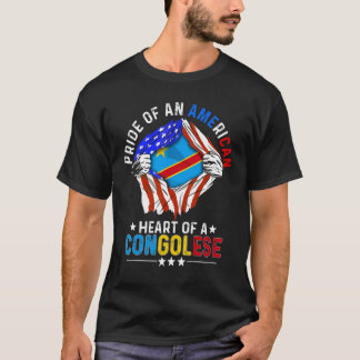 Congolese Amerika Amerika Trots Buitenland C T-shirt