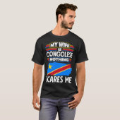 Congolese DR Congo Congolese Flag Congolese Wife T-shirt (Voorkant volledig)