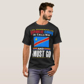 Congolese DR Congo Congolese vlag De DR Congo is T-shirt (Voorkant volledig)