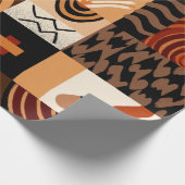 Congolese motifs background grid cadeaupapier (Hoek)