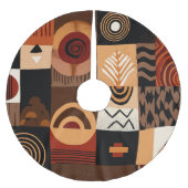 Congolese motifs background grid kerstboom rok (Voorkant)