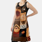 Congolese motifs background grid schort (Insitu)