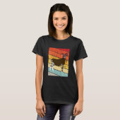 Congolese Okapi Retro Sunset T-shirt (Voorkant volledig)