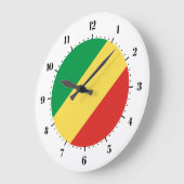 Congolese vlag grote klok (Hoek)