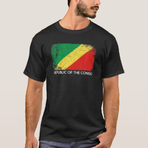 Congolese vlag T-Shirt Vintage gemaakt in Congo-Re