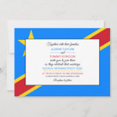 Congolese vlag, vlag van Congo Huwelijk Kaart (Voorkant)