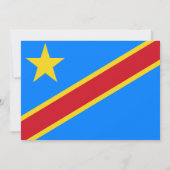 Congolese vlag, vlag van Congo Huwelijk Kaart (Achterkant)