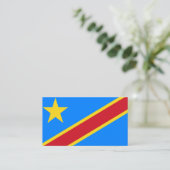 Congolese Vlag, Vlag van Congo Visitekaartje (Staand voorkant)
