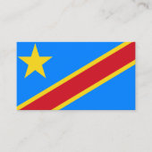 Congolese Vlag, Vlag van Congo Visitekaartje (Voorkant)