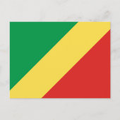 Congolese Vlag, Vlag van de Republiek Congo Briefkaart (Voorkant)