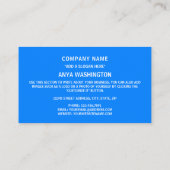 Congolese Vlag & Wapen, Vlag van Congo Visitekaartje (Achterkant)