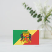 Congolese Vlag & Wapenschild, Congo-Kinshasa Visitekaartje (Staand voorkant)