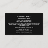 Congolese Vlag & Wapenschild, Congo-Kinshasa Visitekaartje (Achterkant)