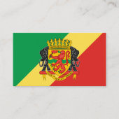 Congolese Vlag & Wapenschild, Congo-Kinshasa Visitekaartje (Voorkant)
