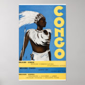 Congovintage-Poster teruggezet Poster (Voorkant)