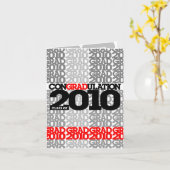 conGRADulaties Klasse van 2010 Rode Kaart (Gele Bloem)