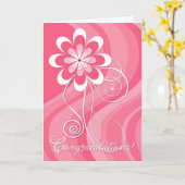 Congradulations - Voltooide Chemotherapie Kaart (Gele Bloem)