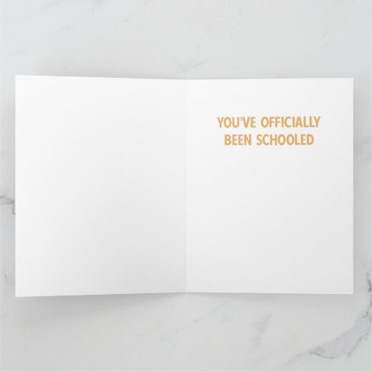 ConGRADuleringen Afstuderen Folded Wenskaart Kaart (Binnen)