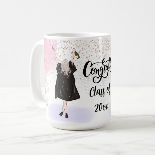 Congraten Afstuderen Koffiemok (Voorkant links)