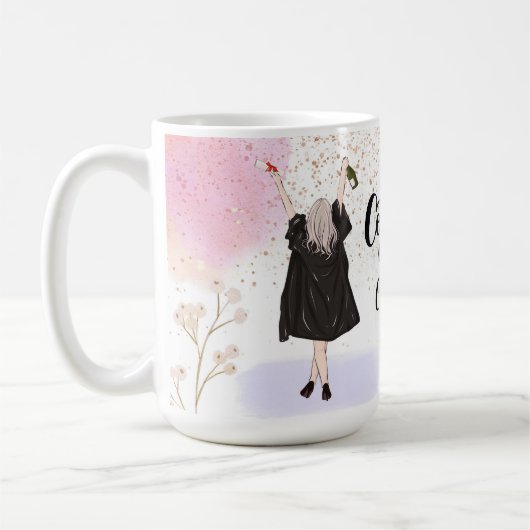 Congraten Afstuderen Koffiemok (Links)